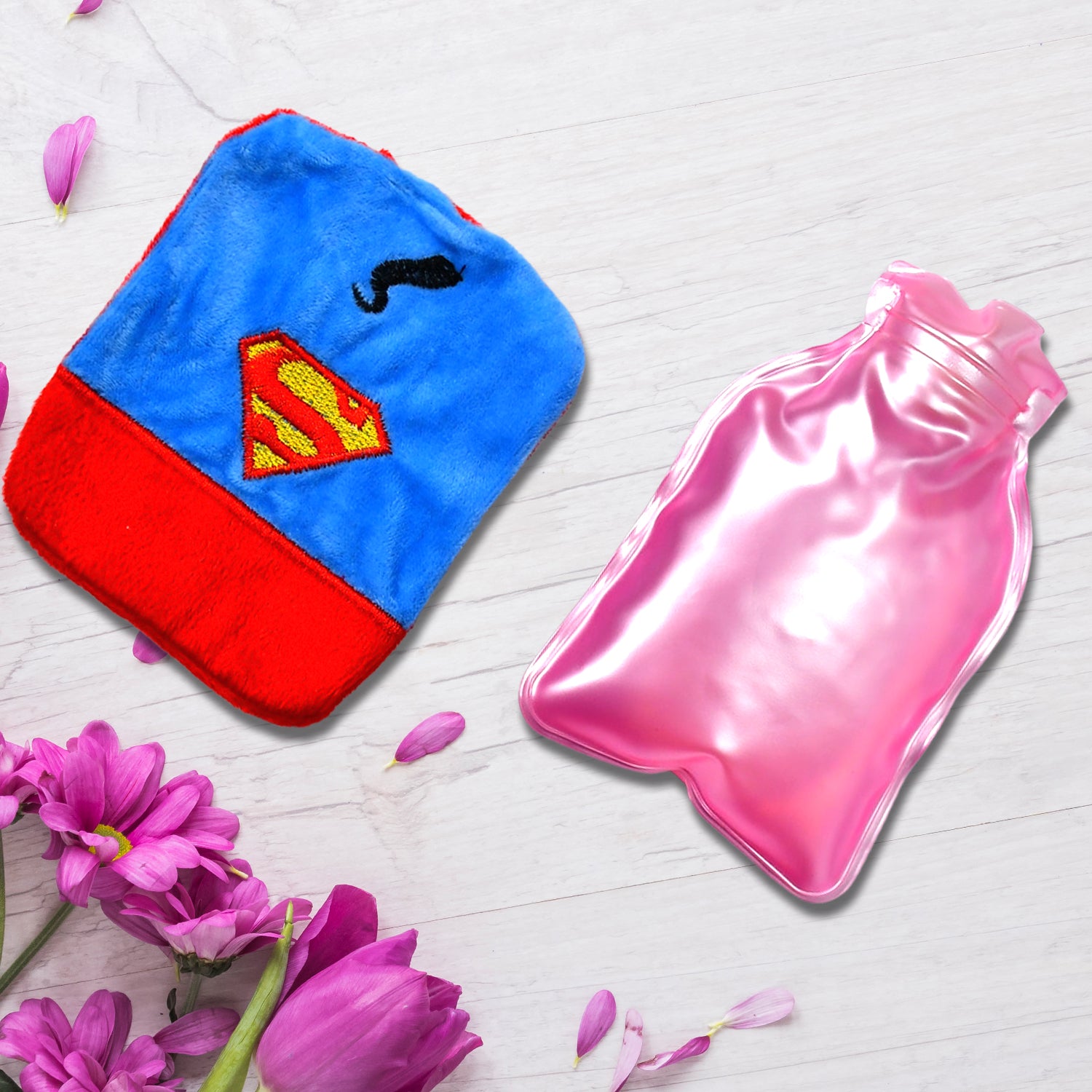 6530 Superman Print Small Hot Water Bag With Cover For Pain Relief Neck Shoulder Pain And Hand Feet Warmer Menstrual Cramps. 6530 Superman Print Small Hot Water Bag With Cover For Pain Relief Neck Shoulder Pain And Hand Feet Warmer Menstrual Cramps.
